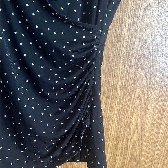 White House Black Market Black Sleeveless Wrap Tank Top - Picture 3 of 7